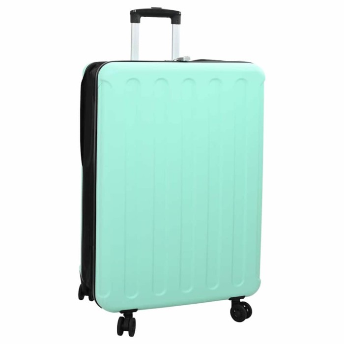 vidaXL Valiză cu Carcasă Dura 28&quot; Verde Mentă 50x30x76 cm