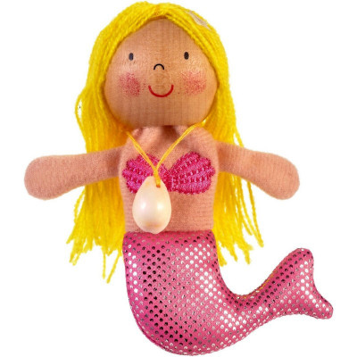 Marioneta pentru deget Sirena Fiesta Crafts, 9 x 13 cm, 3 ani+ foto