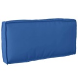 Cojă de palet pentru spătar albastru regal 80 x 40 x 12 cm, din material Oxford.
