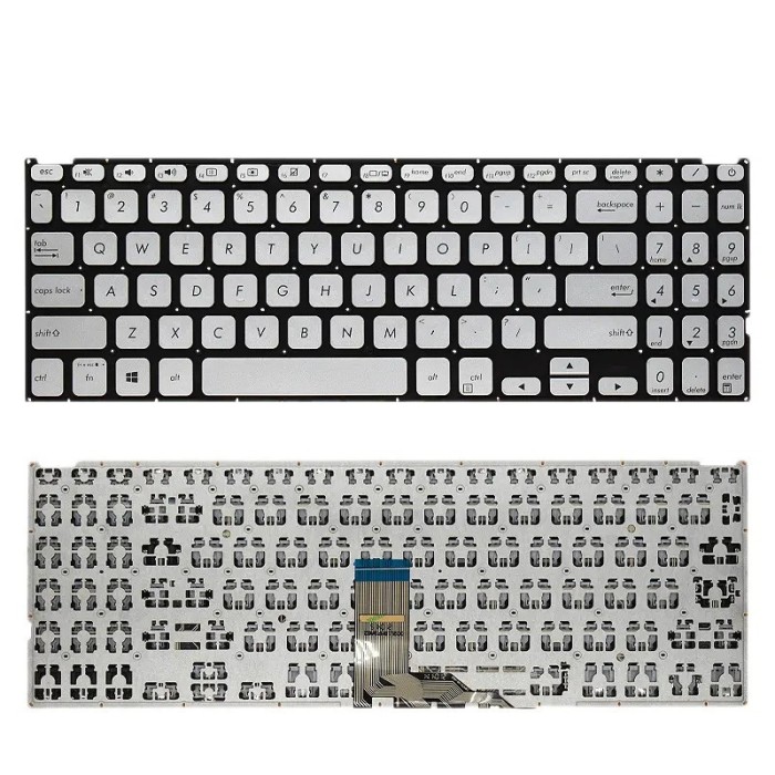 Tastatura Laptop, Asus, VivoBook X545FA, X545FB, X545FJ, argintie, layout US