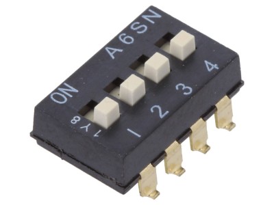 Comutator DIP-SWITCH 4 Secțiuni ON-OFF 24VDC foto