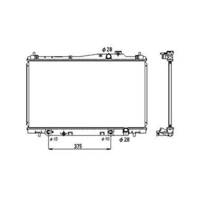 Radiator racire Honda Stream, 05.2001-09.2006, Motorizare 1, 7 93kw Benzina, tip climatizare Cu/fara AC, cutie automata, dimensiune 688x400x16mm, Cu foto