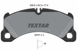 Set placute frana disc Porsche Macan, Panamera, Panamera Sport Turismo Motor 2.0, 2.0, 2.9, 2.9 4, 94.3x209.5x17.4mm, OE 95B698151AD