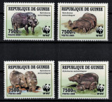 GUINEEA 2009 - Fauna WWF, Porci salbatici/ serie completa MNH, Nestampilat
