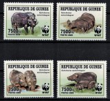 Timbre Guinea 2009 Fauna WWF - Porci Sălbatici, Serie Completa MNH
