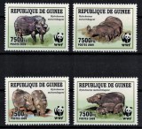 GUINEEA 2009 - Fauna WWF, Porci salbatici/ serie completa MNH, Nestampilat