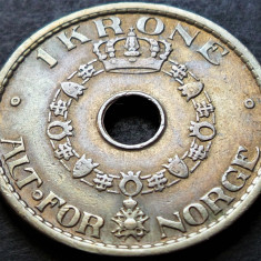 Moneda istorica 1 COROANA - NORVEGIA, anul 1950 *cod 3753 = excelenta