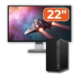 Pachet PC second hand HP ProDesk 400 G7 MT i5-10500, 8GB, SSD 256GB, monitor 22 inch