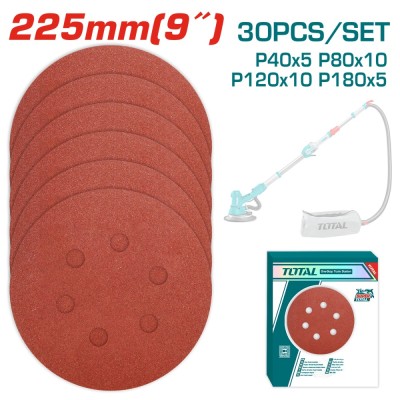 TOTAL - DISC HARTIE ABRAZIVA 225MM - P40,P80,P120,P180 PowerTool TopQuality foto