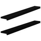 VidaXL Pervaz 2 buc lemn masiv de Maro &icirc;nchis 120x15x2 cm