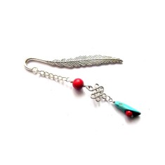 semn de carte cu howlite si turcoaz 45579