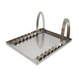 Tava inox pentru descapacit rame apicole 600x700x30 mm