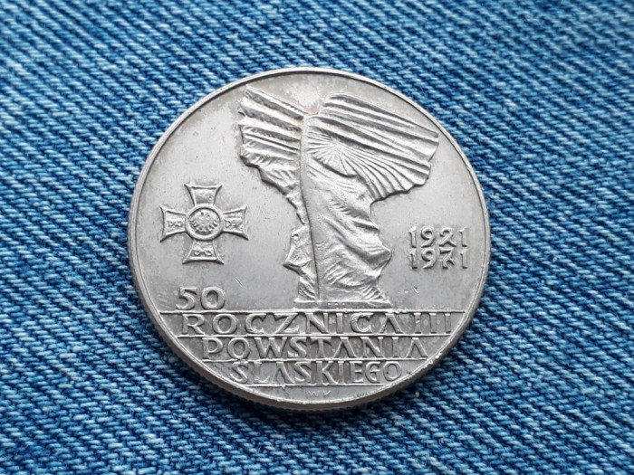 10 Zlotych 1971 Polonia Zloti moneda aniversara