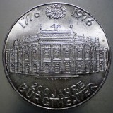 F.582 AUSTRIA 200 JAHRE BURGTHEATER 100 SCHILLING 1976 XF/AUNC ARGINT