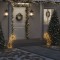 vidaXL Decorațiune meteorit cu lumini de Crăciun/țăruși 80 LED 62 cm