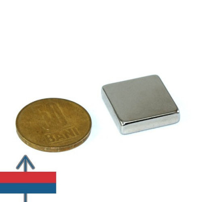 Magnet neodim bloc 20 x 20 x 5 mm foto