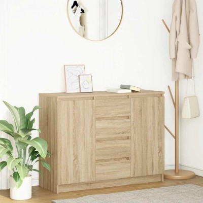 vidaXL Bufetă cu sertare Stejar Sonoma 100,5x35x76 cm Lemn prelucrat 3328446 foto