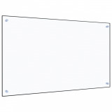 Panou antistropi bucatarie transparent 100x60cm sticla securiz. GartenMobel Dekor, vidaXL