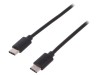 Cablu USB C 1m Negru, Digitus