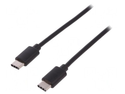 Cablu USB C 1m Negru foto