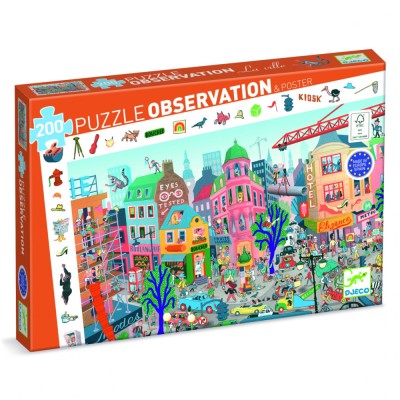 Puzzle observatie Orasul, Djeco foto