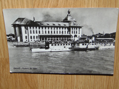 C.P.GALATI -VEDERE DIN PORT CIRCULATA ANUL 1962 foto