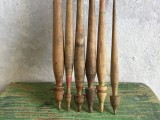 arta / design / vintage / traditie - Lot fusuri din lemn pentru prelucrat lana mijlocul sec XX !