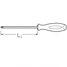 Surubelnita pentru electricieni, Proxxon 22344, profil SL/PZ2x100