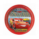 Set 8 farfurii petrecere din carton model Cars 3, 23 cm