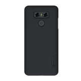 Husa lg g4 stylus nillkin frosted shield negru + folie de protectie, Flippy
