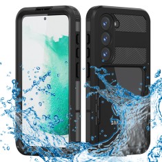 Husa pentru samsung galaxy s23, shellbox waterproof ip68, black foto