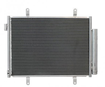 Condensator climatizare Suzuki Celerio, 03.2014-, motor 1.0, 50 kw benzina, cutie manuala, full aluminiu brazat, 490(460)x352(333)x12 mm, cu uscator foto