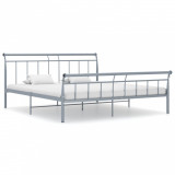 Cadru de pat, gri, 180x200 cm, metal GartenMobel Dekor, vidaXL