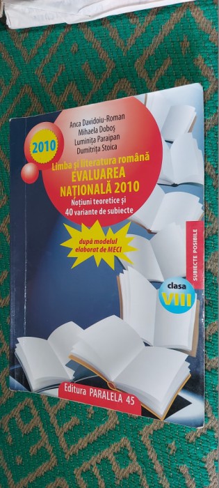 LIMBA SI LITERATURA ROMANA CLASA A 8 A EVALUAREA NATIONALA NOTIUNI TEORETICE