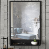 Cumpara ieftin Oglinda decorativa Costa, Tera Home, 45x75 cm, negru