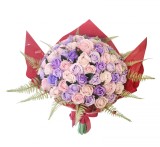 Buchet de Flori EVENTISSIMI - 79 Trandafiri Sapun, Roz Mov, Eventissimi&reg;