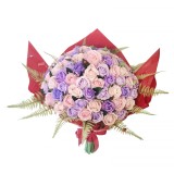 Buchet de Flori EVENTISSIMI - 79 Trandafiri Sapun, Roz Mov