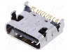 Conector USB C, versiune USB 2.0, in unghi 90&deg;, JST - UBC-RA-TF (HF)