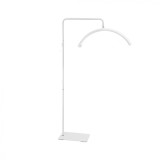 Lampa Profesionala 60 cm pentru Make-Up, Semiluna, cu LED de 40 W, Lumina Calda, Rece, cu rotire 360&deg;, ideala pt Gene, Manichiura, Studio Tatuaje Alba