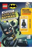 Carte Lego Bricktivity cu Minifigurina Batman si Batarang, activitati interactive, jocuri si puzzle-uri