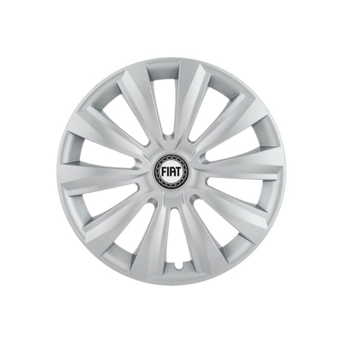 Set 4 capace roti 15 inchi (R15) Delta Gri, Compatibile Cu Fiat