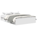 Cumpara ieftin Cadru de pat King Size, alb, 150x200 cm