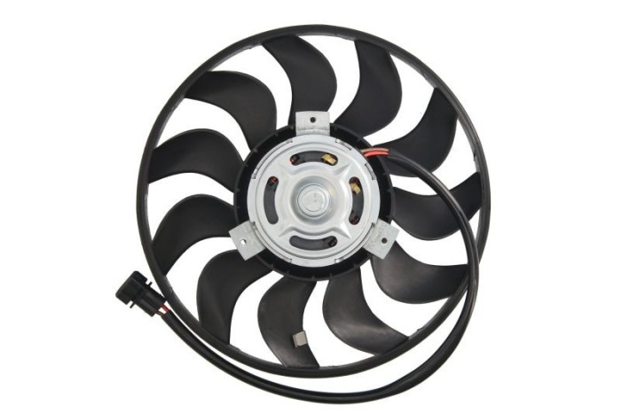 GMV ventilator radiator VW Transporter T4, 1991-2003, motor 1.9 D/TD; 2.4 D, 2.5 TDI, diesel, fara AC, 283 mm; 2 pini,
