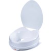 Inaltator WC cu capac Linomag&reg;, 15 cm inaltime, Sistem de prindere reglabil pentru vasul de toaleta, Alb