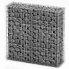 Cos gabion cu capace, sarma galvanizata, 100 x 100 x 30 cm