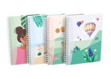 Caiet cu spirala A5, OXFORD Horizons, 60 file-90g/mp, Scribzee, coperta