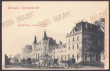 987 - TIMISOARA, Railway Station, carriages, Litho - old postcard - unused, Necirculata, Printata