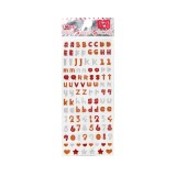 Cumpara ieftin Abtibild decor unghii, Sweet Stickers, litere/cifre, Global Fashion