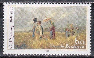 Germania 1985 - 100 de ani de la moartea lui Carl Spitweg, pictor, MNH foto