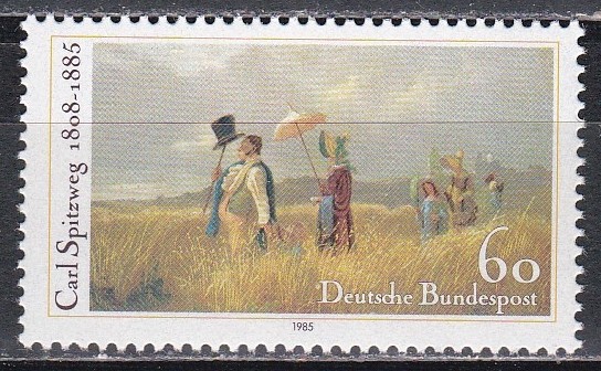 Germania 1985 - 100 de ani de la moartea lui Carl Spitweg, pictor, MNH